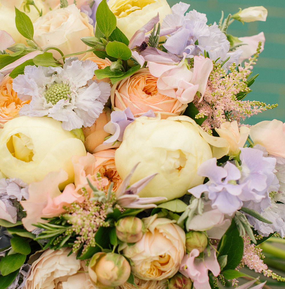 Wild at Heart - Limited Edition Platinum Jubilee Bouquet, featuring lemon yellow peonies