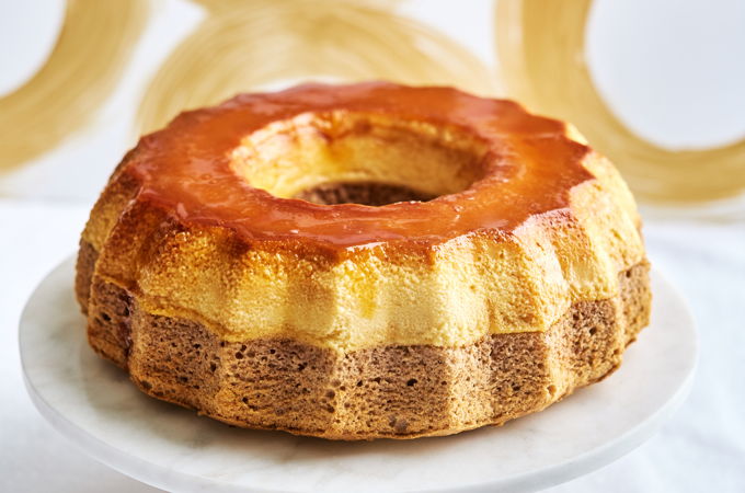 Spiced Caramel Flan Cake