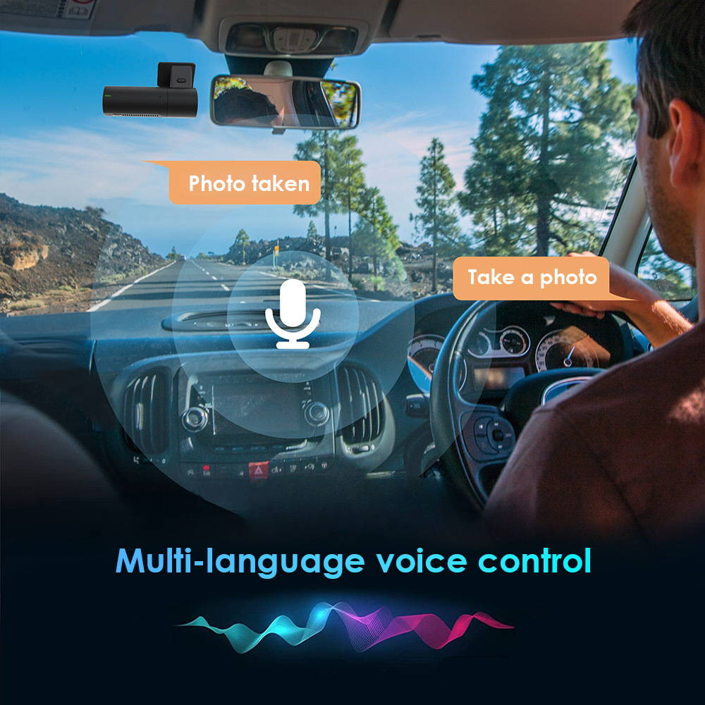 Caméra de voiture avec commande vocale