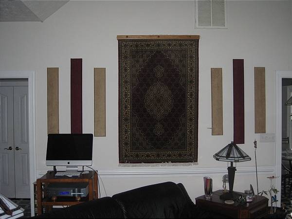 Rear wall sound treatment