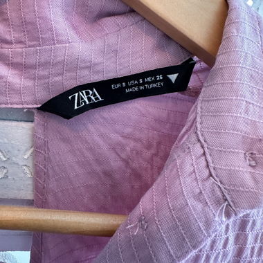 Zara pink blouse, open back