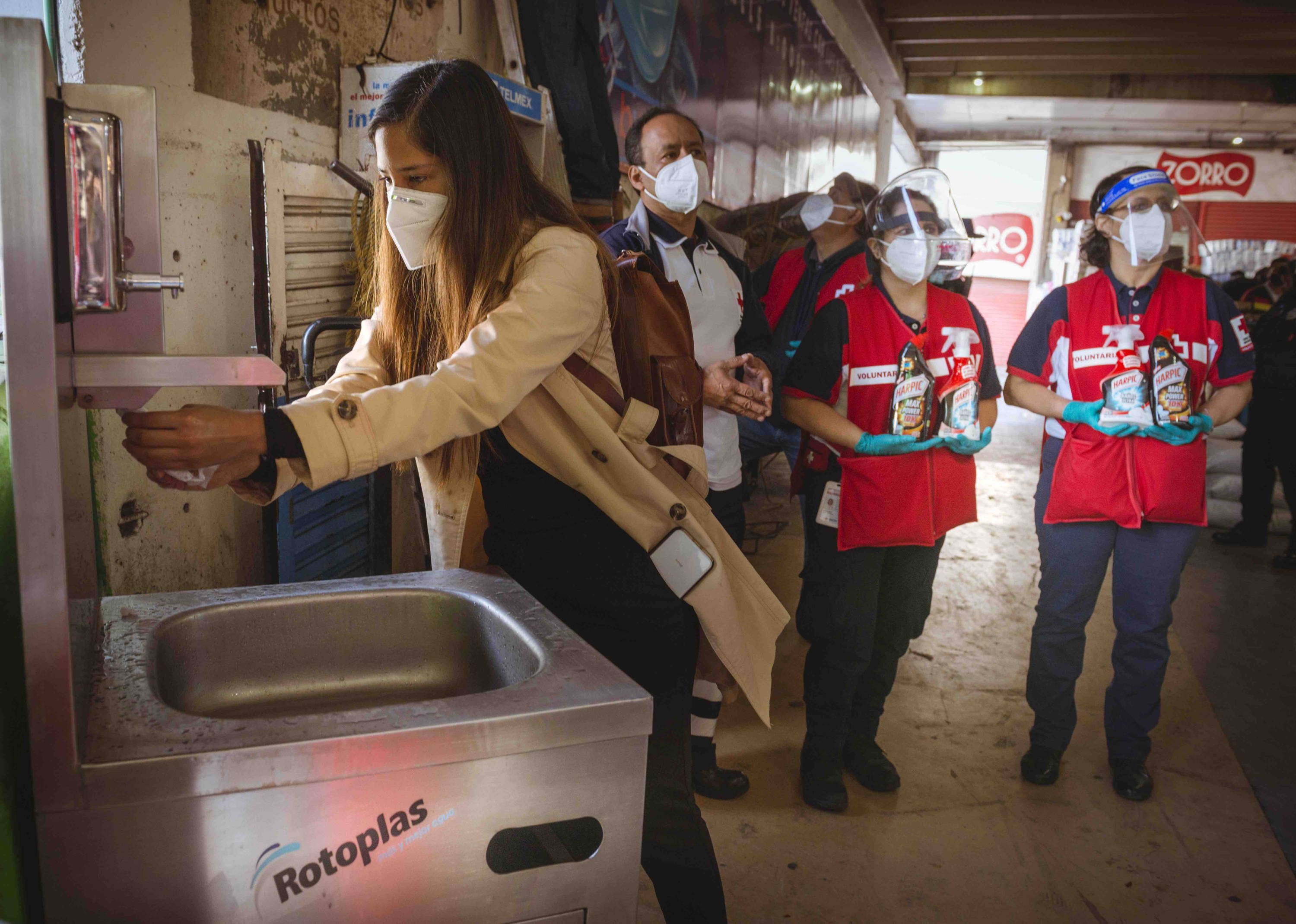 Our new water station   in Central de Abasto, Mexico 