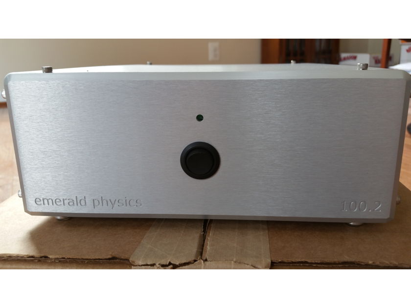 Emerald Physics 100.2 Amplifier Silver finish