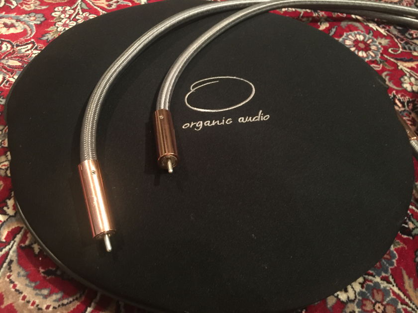 Organic Audio  Interconnect Cable RCA 1.5m pair. MINT condition! Danish technology, copper.