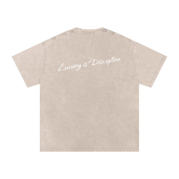 Snow Washed Oversized Cotton T-Shirt - Image 6