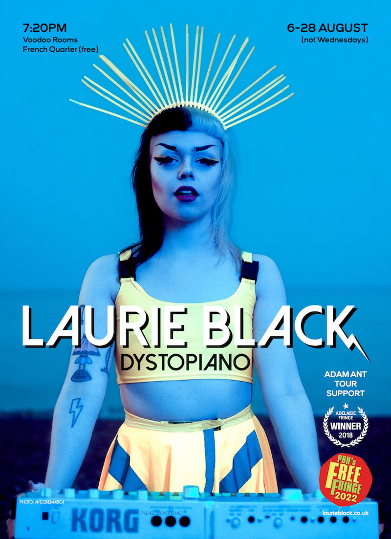 The poster for Laurie Black: Dystopiano