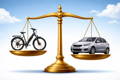 E-bike versus auto