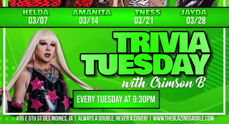Trivia Tuesday with Crimson B & TNess