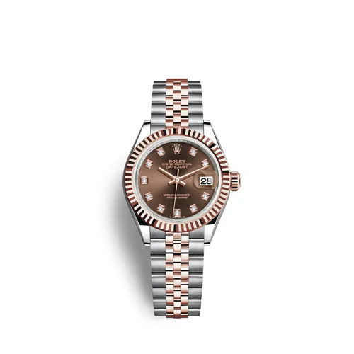 Rolex Lady-Datejust Choco Dial With Diamonds