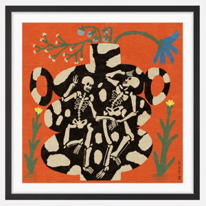 Danse Macabre Print (Black Frame + Matt, Size: 12x12)