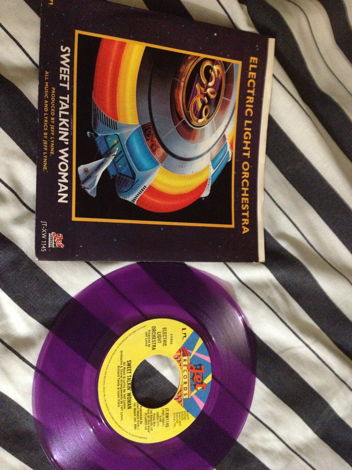 ELO - Sweet Talkin Woman Purple Vinyl 45 With Sleeve Je...