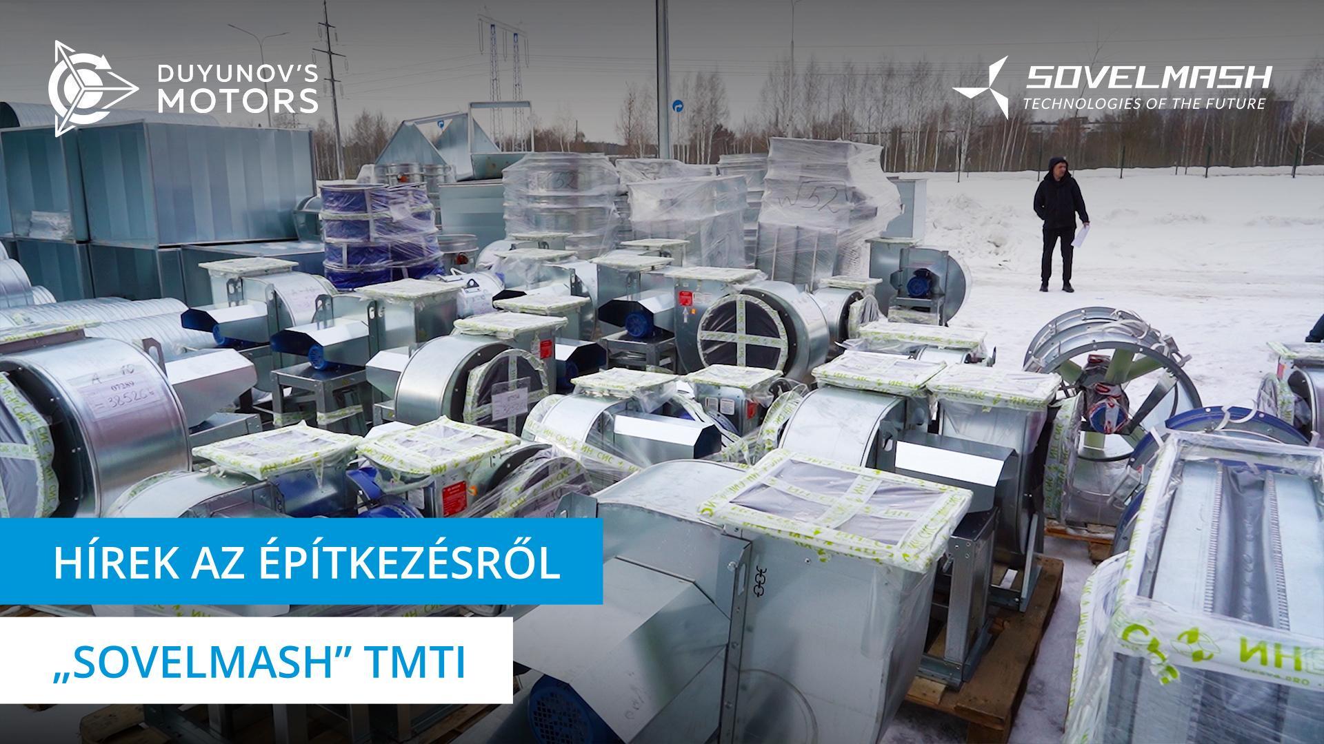 A lézerberendezés leszállítása és kirakodása a „Sovelmash" TMTI-be