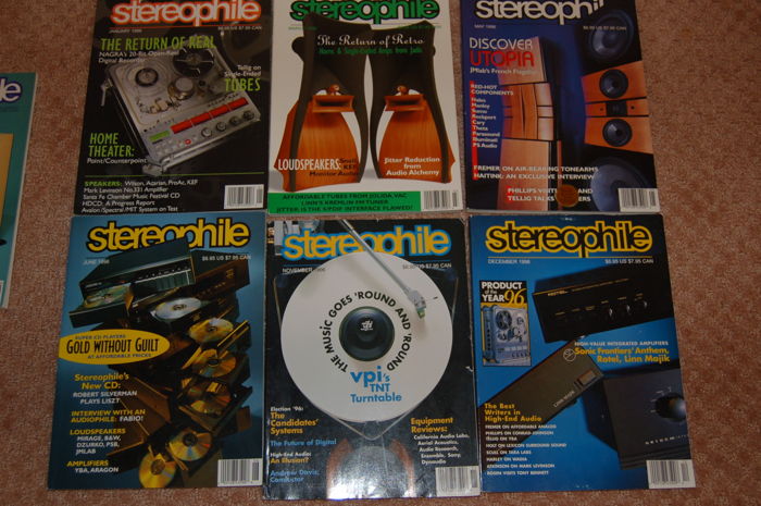Stereophile magazine - 1996 Only 6 issues