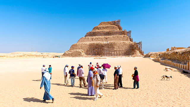 Re-construction of the Step Pyramid of Djoser, Egypt