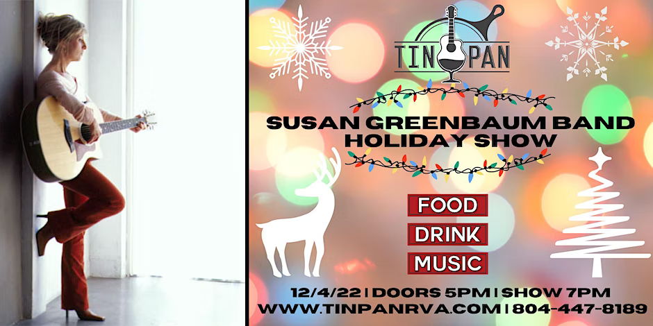 Susan Greenbaum Band (Holiday Show) @ The TinPan promotional image