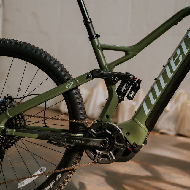 Focus on an electric bike
