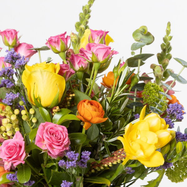 Seasonal Bright and Bold Bouquet in a Vase_flowers_delivery_interflora_nz