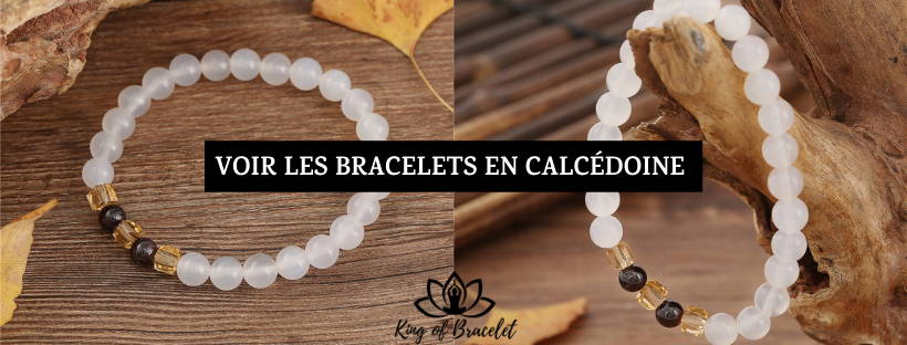 Bracelet Calcédoine Blanche - King of Bracelet