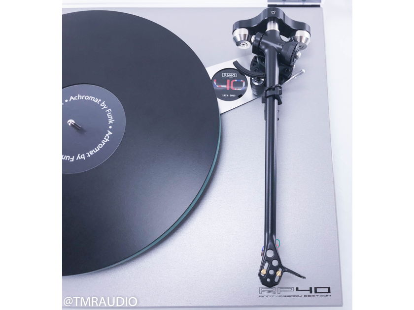 Rega RP40 Anniversary Edition Turntable; GrooveTracer Counterweight; DL103 Cart (11201)