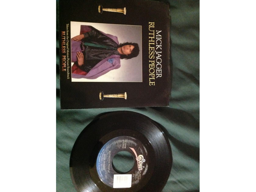 Mick Jagger - Ruthless People/I'm Ringing Epic Records 45 Single  With Picture Sleeve Vinyl NM