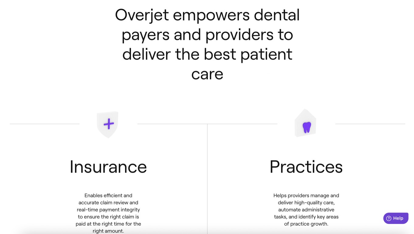 Overjet product / service