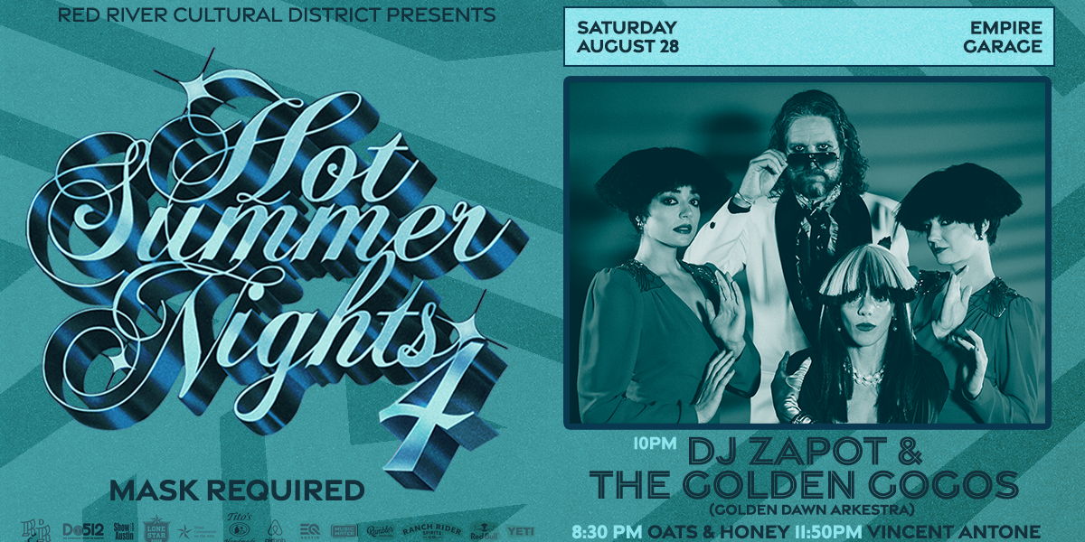 Hot Summer Nights 4 - DJ Zapot & The Golden Gogos Showcase at Empire Garage 8/28 promotional image