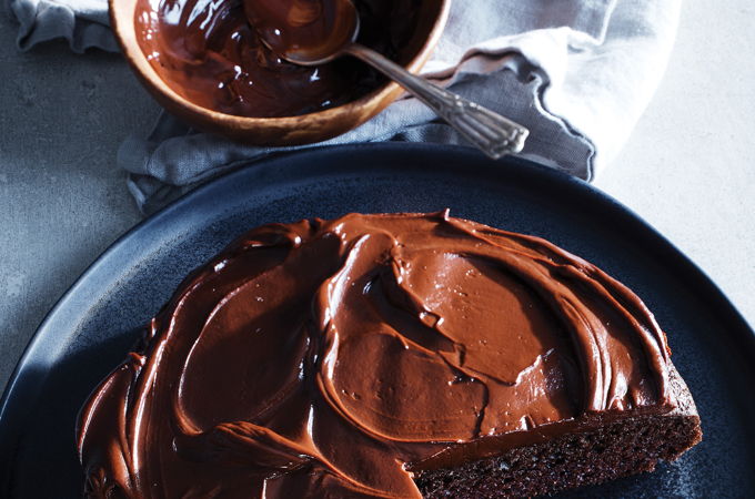 Gâteau au chocolat moins sucré