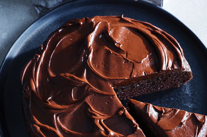 Gâteau au chocolat moins sucré