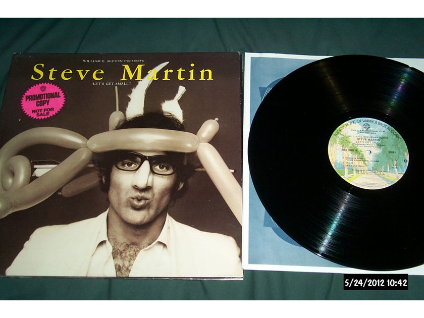 Steve Martin - Let's Get Small Promo Gatefold Cover Pink Promo Sticker  LP NM