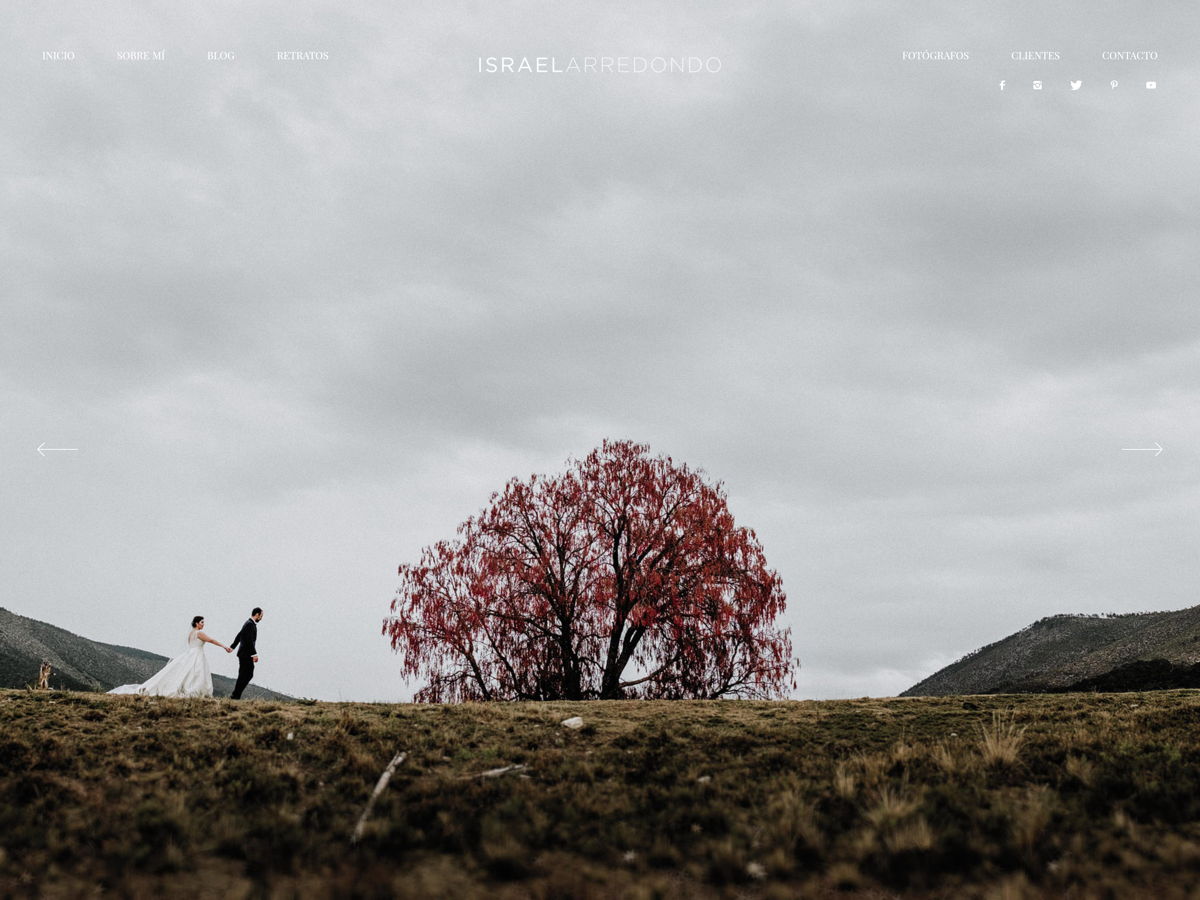 Screenshot of Israel Arredondo, from the digital portfolio examples collection.