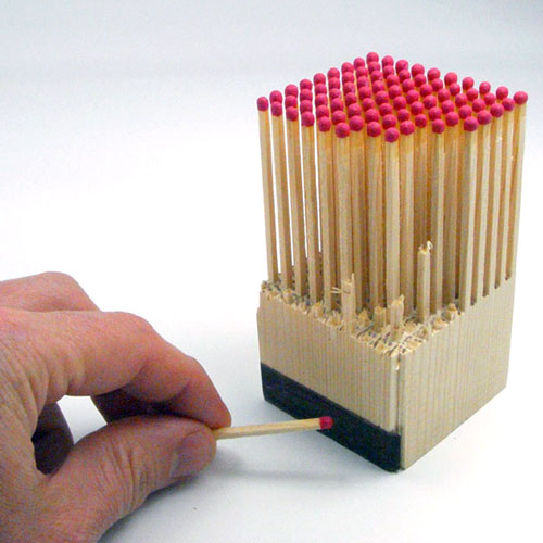 Wooden Matches Block of 100 by Fitzsu