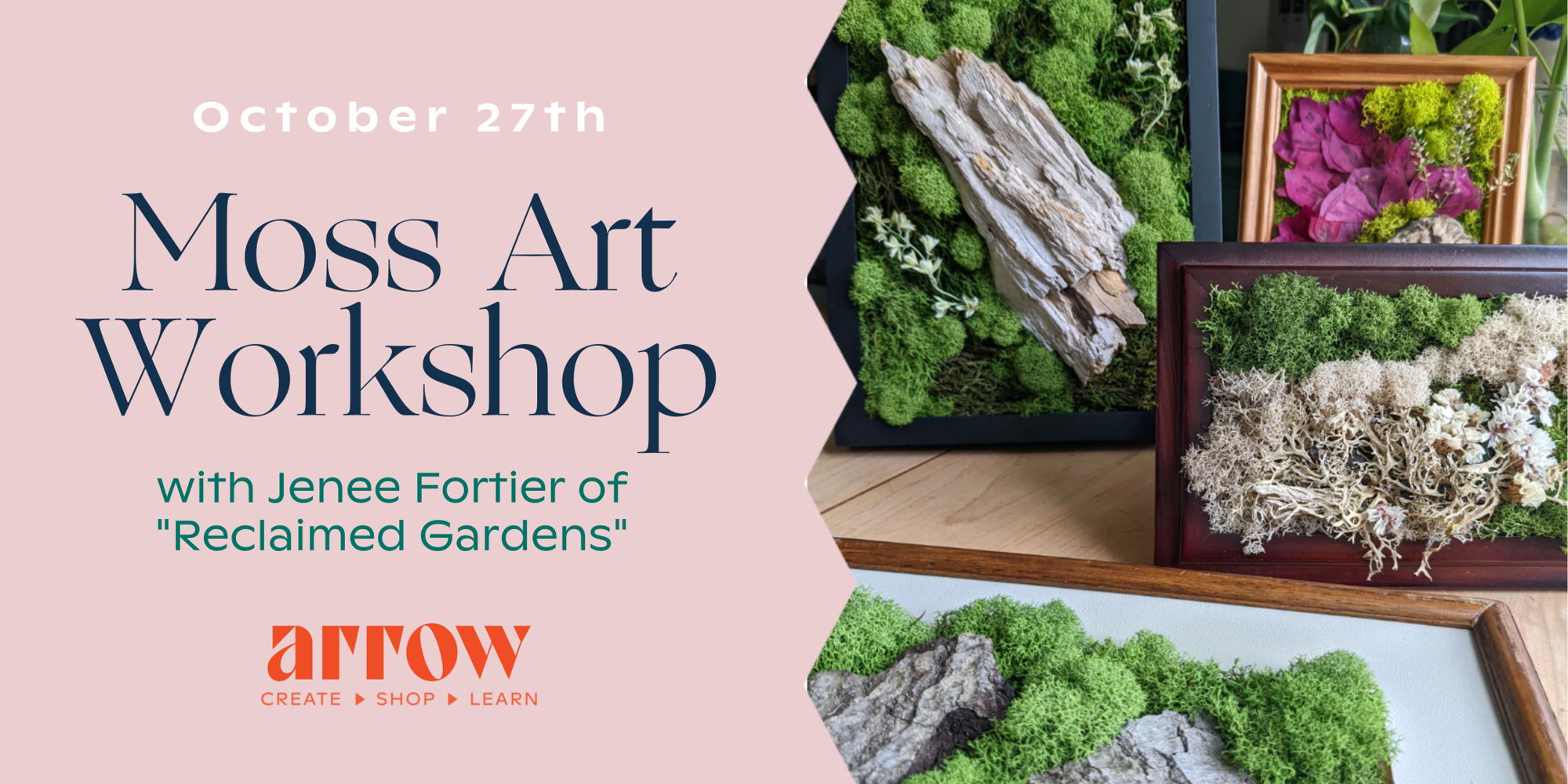 Moss Art Workshop with Jenee Fortier/Reclaimed Gardens promotional image