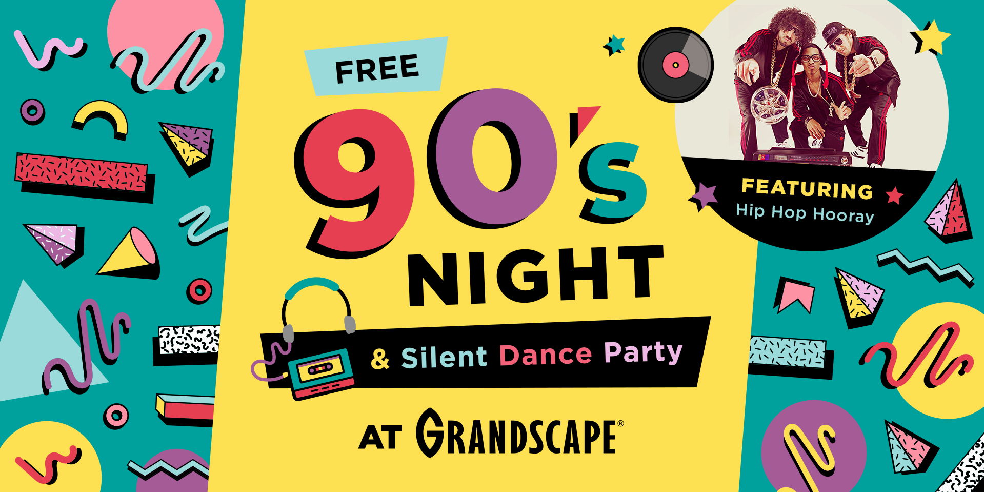90's Night& Silent Dance Party promotional image