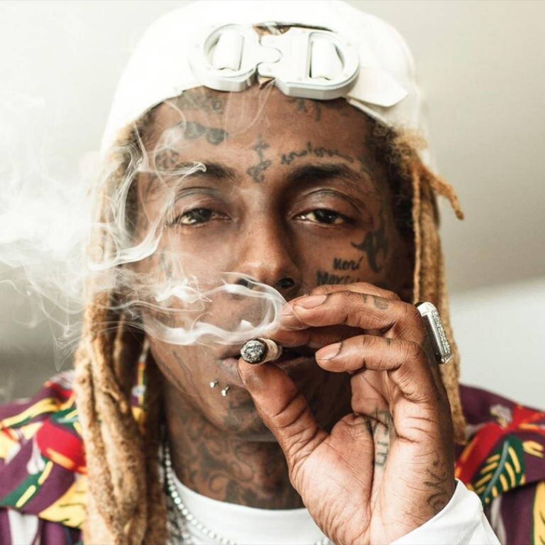 profile picture of lil wayne smoking weed, marijuana,, Stable Diffusion