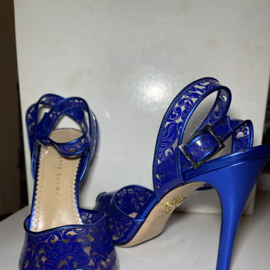 Charlotte Olympia PVC blue high heels Size 37.5