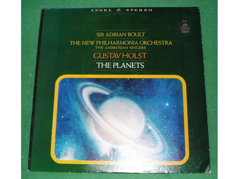 SIR ADRIAN BOULT - THE PLANETS  - ANGEL RECORDS STEREO 36420 * NM 9/10 *