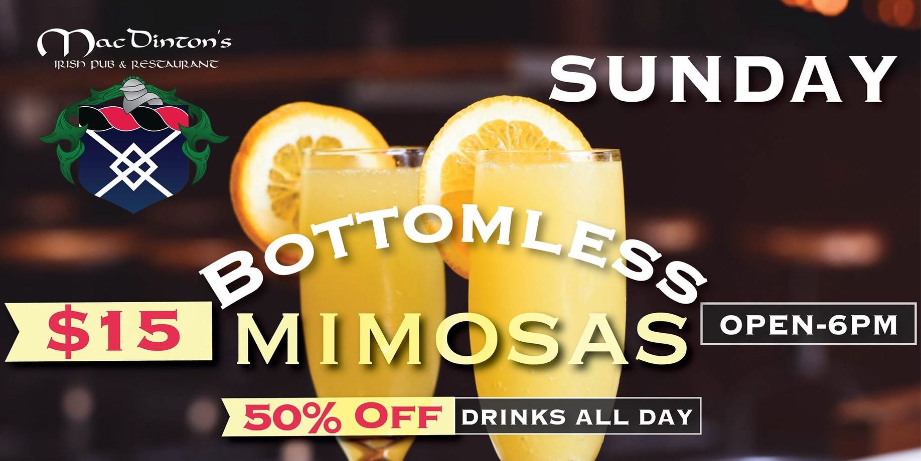 Bottomless Mimosas! promotional image