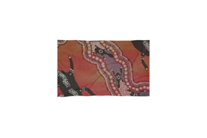 Aboriginal Art Beach Towel, Coastal Outdoor Blanket