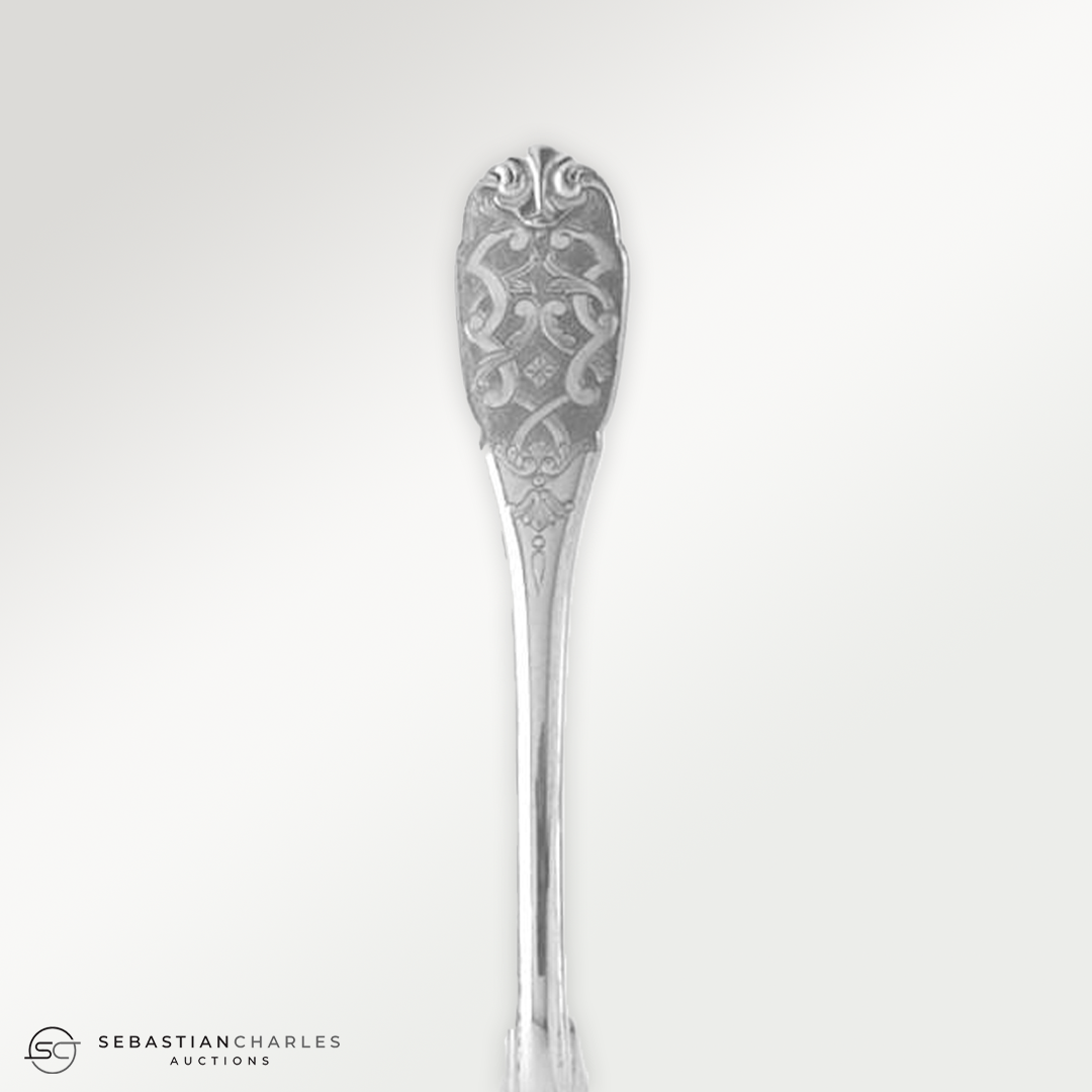 Puiforcat Elysee Sterling, Gold Vermeil, Satin hallmark, PUSELYGOS
