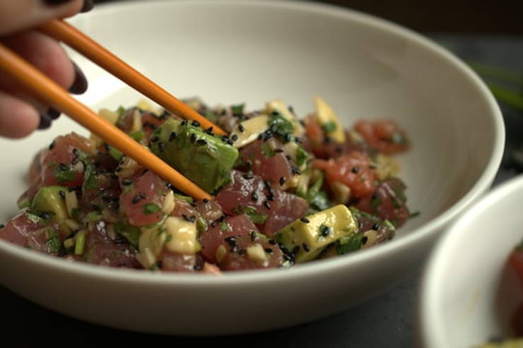 Keto Poke with Ahi Tuna and Citrus