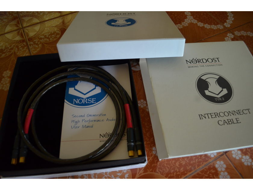 Nordost TYR  2 series pair of interconnects 1m length with box