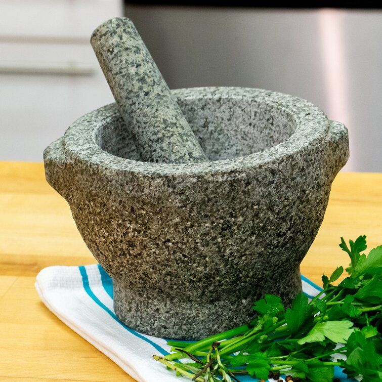 Vasconia 5031764 4Cup Granite Molcajete Mortar and Pestle vs Frieling