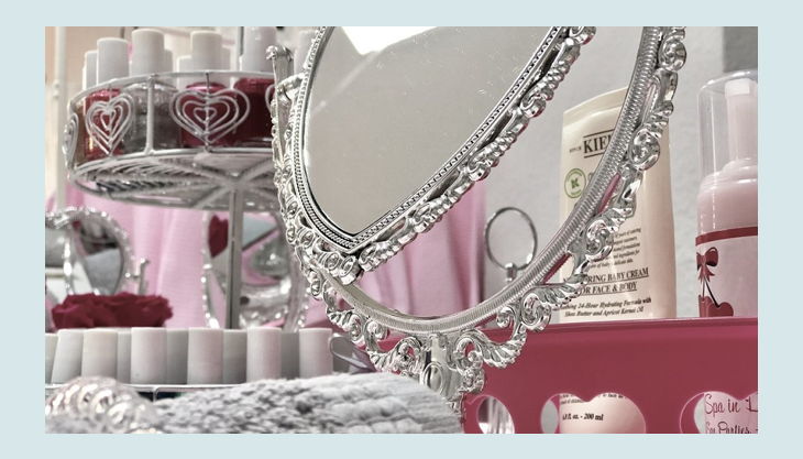spa party spiegel kosmetik