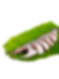 Freshly cut raw fish slices placed on a banana leaf, ready for cooking.