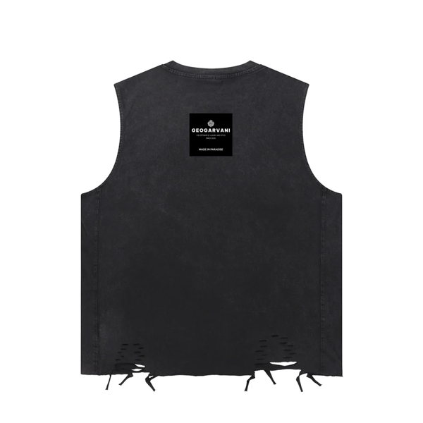 Snow Washed Raw-Hem Tank Top - Image 2
