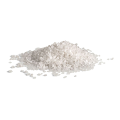 pile of dead sea salts on white background