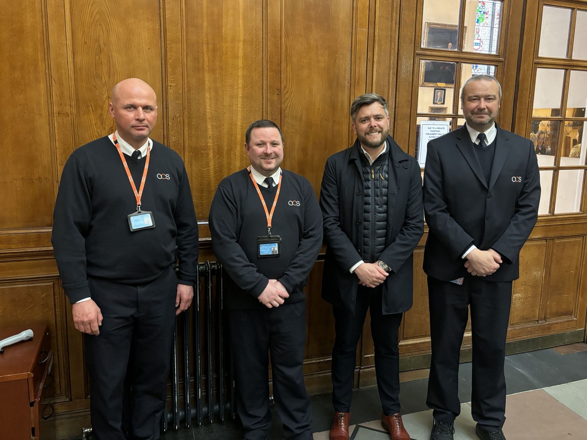 Steve Moore, Managing Director of Security Services UK and Ireland, Visits Scotland Team