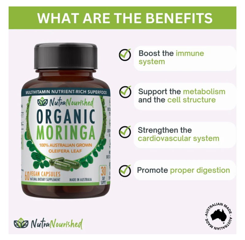 Organic Moringa Leaf Capsules - Image 2