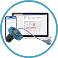 Sync SleepU oxygen data to app and PC software for report export