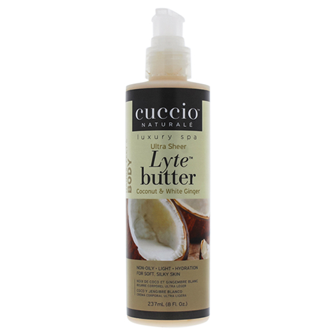 Cuccio Butter Lytes 8oz ? Coconut & Ginger "Clearance"